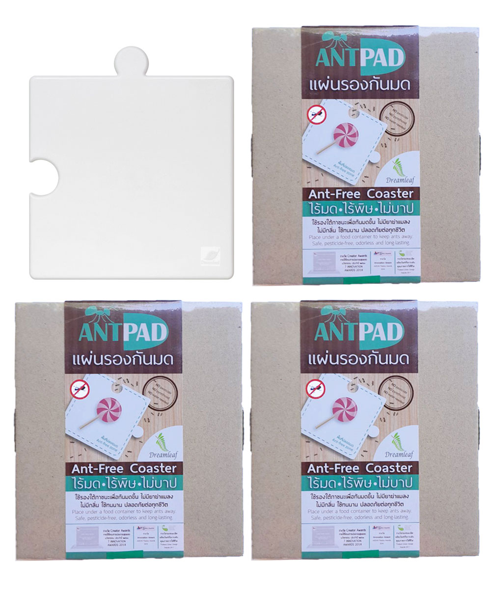 ANTPAD แผ่นรองกันมด แผ่นสีขาว จำนวน 4 แผ่น