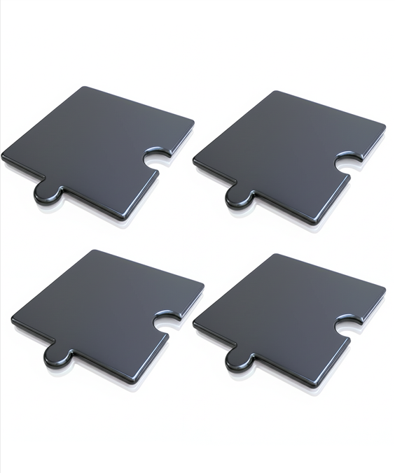 ใหม่ทูโทน ดำ-ขาว แผ่นรองกันมด AntPad จำนวน 4 แผ่น (สองสีใน1 แผ่น)