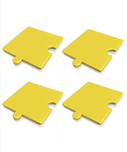 ใหม่ทูโทน เหลือง-ขาว แผ่นรองกันมด AntPad จำนวน 4 แผ่น (สองสีใน1 แผ่น)