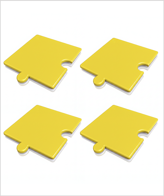 ใหม่ทูโทน เหลือง-ขาว แผ่นรองกันมด AntPad จำนวน 4 แผ่น (สองสีใน1 แผ่น)