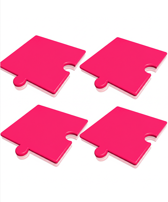 ใหม่ทูโทน ชมพู-ขาว แผ่นรองกันมด AntPad จำนวน 4 แผ่น (สองสีใน1 แผ่น)